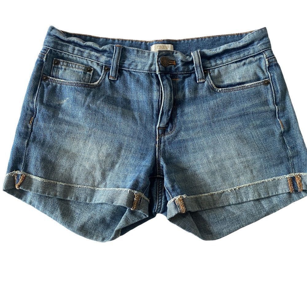 J.‎ Crew Cuffed Jean Shorts Sz 24